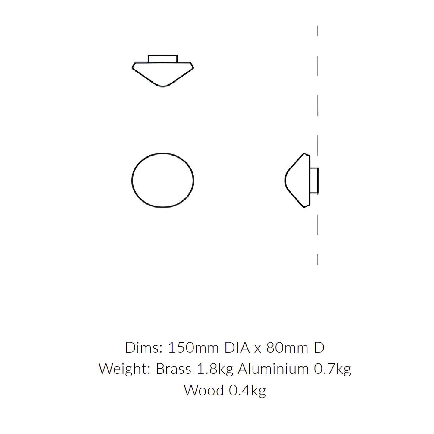 Brae Sconce Aged Aluminium